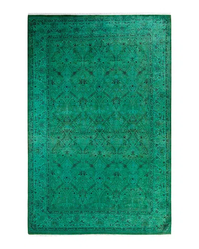 Bloomingdale's Fine Vibrance M1450 Area Rug, 6'2 X 9'5 In Green