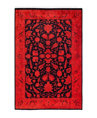 Bloomingdale's Fine Vibrance M1452 Area Rug, 4'1 X 6'1 In Orange