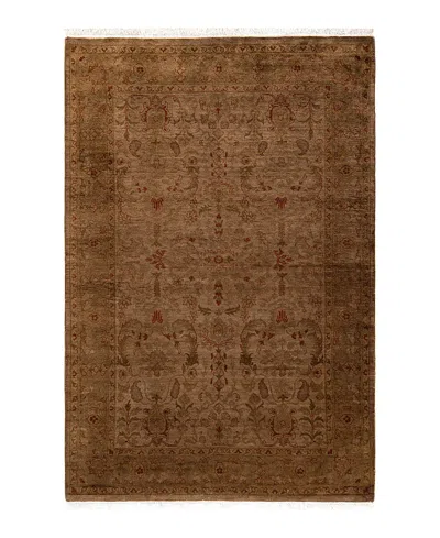 Bloomingdale's Fine Vibrance M1453 Area Rug, 4'2 X 6'2 In Gold