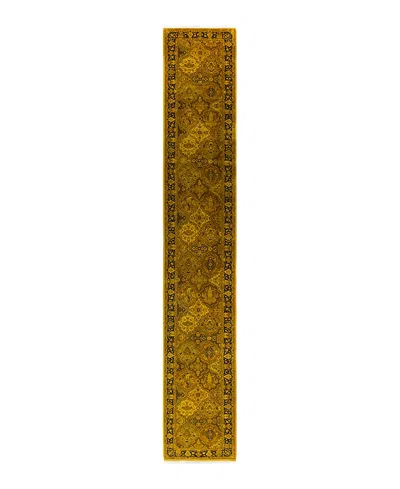 Bloomingdale's Fine Vibrance M1456 Runner Area Rug, 2'7 X 17'1 In Gold