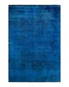 Bloomingdale's Fine Vibrance M1462 Area Rug, 6'1 X 8'10 In Blue
