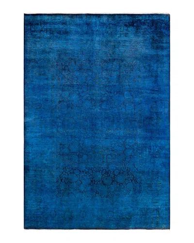 Bloomingdale's Fine Vibrance M1462 Area Rug, 6'1 X 8'10 In Blue