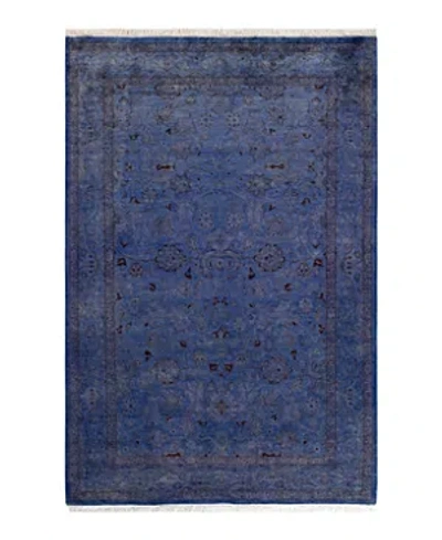 Bloomingdale's Fine Vibrance M1471 Area Rug, 4'2 X 6'5 In Blue