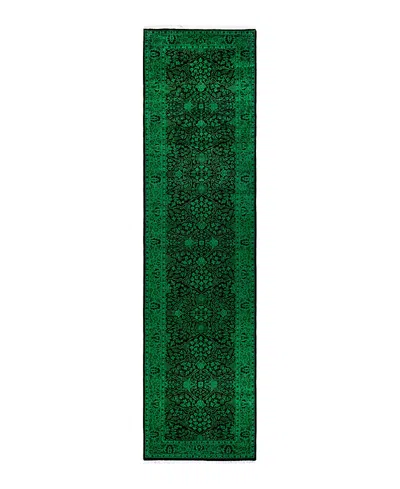 Bloomingdale's Fine Vibrance M1479 Runner Area Rug, 3'1 X 12'6 In Green