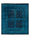 Bloomingdale's Fine Vibrance M1482 Area Rug, 6'1 X 6'9 In Blue