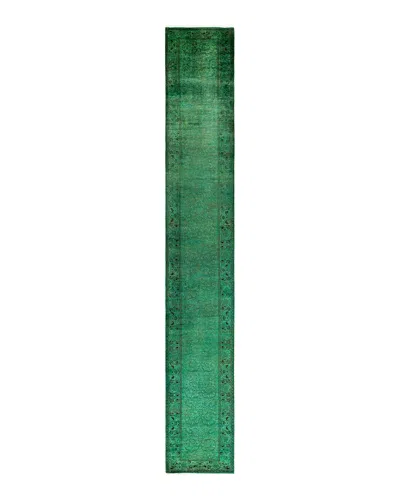 Bloomingdale's Fine Vibrance M1506 Runner Area Rug, 2'7 X 18'1 In Green
