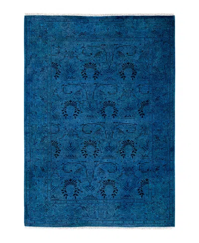 Bloomingdale's Fine Vibrance M1521 Area Rug, 4'2 X 5'10 In Blue