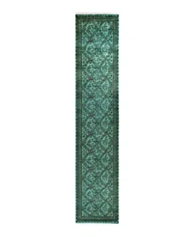 Bloomingdale's Fine Vibrance M1521 Runner Area Rug, 2'5 X 12'4 In Green