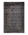 Bloomingdale's Fine Vibrance M1560 Area Rug, 6'1 X 8'10 In Gray