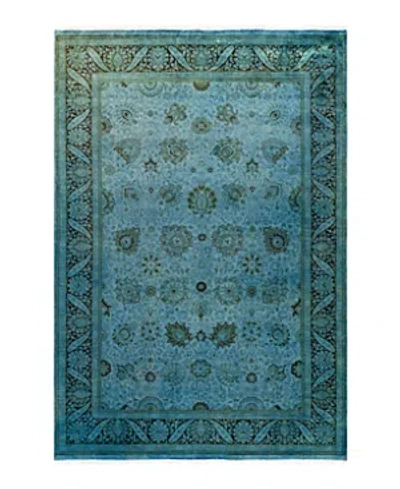 Bloomingdale's Fine Vibrance M1560 Area Rug, 6'1 X 9' In Green