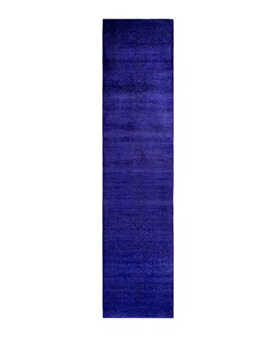 Bloomingdale's Fine Vibrance M1567 Runner Area Rug, 2'8 X 11'7 In Blue