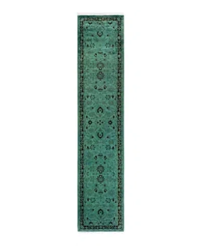 Bloomingdale's Fine Vibrance M1582 Runner Area Rug, 2'6 X 12'4 In Green