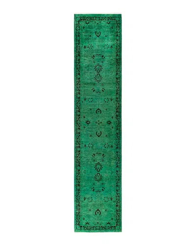 Bloomingdale's Fine Vibrance M1582 Runner Area Rug, 2'7 X 12'3 In Green