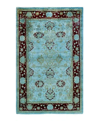 Bloomingdale's Fine Vibrance M1583 Area Rug, 4' X 6'4 In Blue