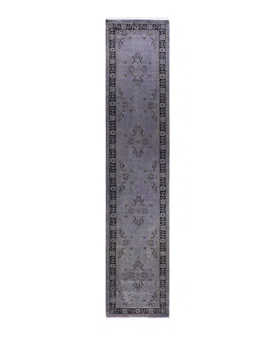 Bloomingdale's Fine Vibrance M1607 Runner Area Rug, 2'6 X 12'7 In Gray