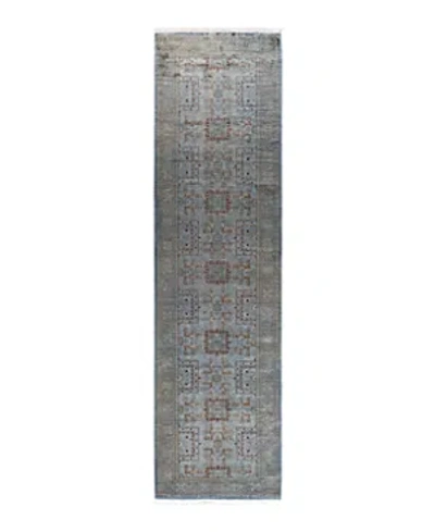 Bloomingdale's Fine Vibrance M1607 Runner Area Rug, 2'8 X 10'1 In Gray