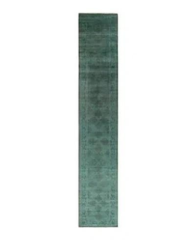 Bloomingdale's Fine Vibrance M1626 Runner Area Rug, 2'8 X 15'6 In Green