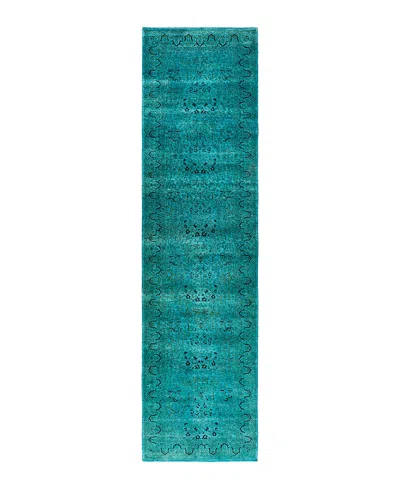 Bloomingdale's Fine Vibrance M1633 Runner Area Rug, 2'8 X 10'2 In Blue