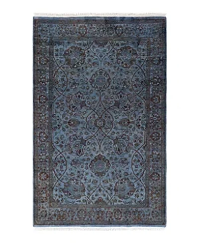 Bloomingdale's Fine Vibrance M1659 Area Rug, 4'1 X 6'6 In Blue
