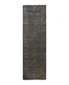 Bloomingdale's Fine Vibrance M1663 Runner Area Rug, 2'7 X 8'8 In Gray