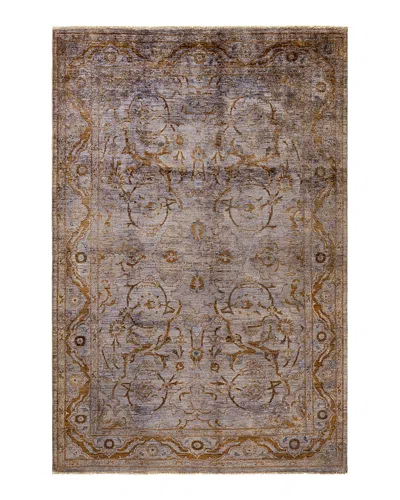 Bloomingdale's Fine Vibrance M1683 Area Rug, 6'1 X 9'2 In Brown