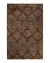 Bloomingdale's Fine Vibrance M1695 Area Rug, 6'2 X 9'6 In Brown