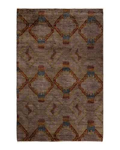 Bloomingdale's Fine Vibrance M1695 Area Rug, 6'2 X 9'6 In Brown