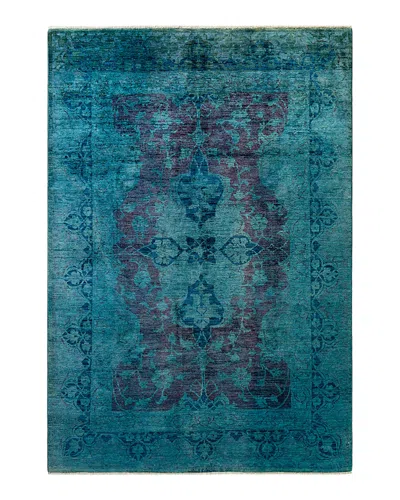 Bloomingdale's Fine Vibrance M1720 Area Rug, 5'11 X 8'8 In Blue