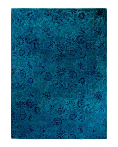 Bloomingdale's Fine Vibrance M1806 Area Rug, 9'1 X 12'3 In Blue