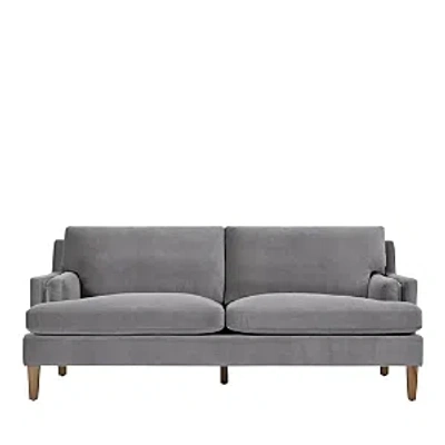 Bloomingdale's Francis Velvet Sofa In Dusky Velvet Dark Grey