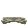 Bloomingdale's Ginny 5 Piece Power Motion Sectional In Silver Gray