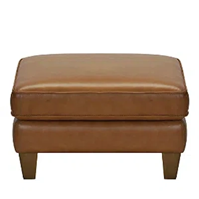 Bloomingdale's Hesh Leather Ottoman - Exclusive In Caramel