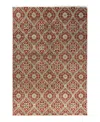 Bloomingdale's Indo Ikat M5957 Area Rug, 6'8 X 9'8 In Red