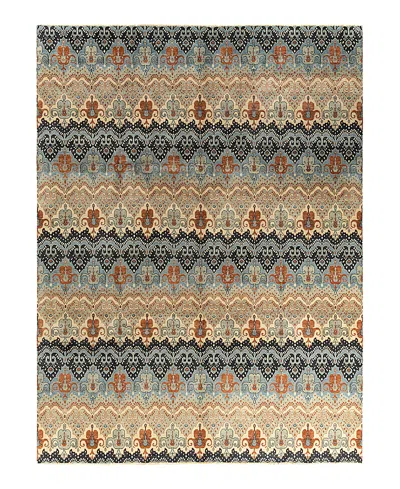 Bloomingdale's Indo Ikat M6061 Area Rug, 9'1 X 12'3 In Gray