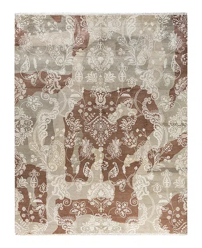 Bloomingdale's Indo Ikat M6073 Area Rug, 8'2 X 10'4 In Brown