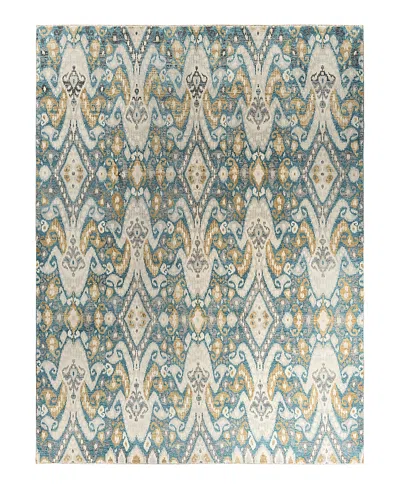 Bloomingdale's Indo Ikat M6081 Area Rug, 9'1 X 12'1 In Teal