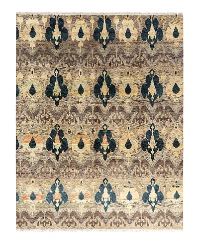 Bloomingdale's Indo Ikat M6178 Area Rug, 7'10 X 10'1 In Brown