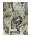 Bloomingdale's Indo Ikat M6192 Area Rug, 9' X 12'1 In Gray