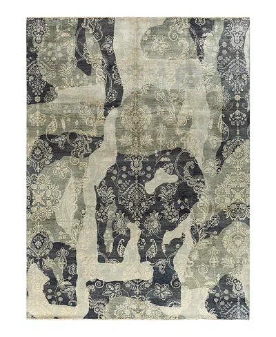 Bloomingdale's Indo Ikat M6192 Area Rug, 9' X 12'1 In Gray