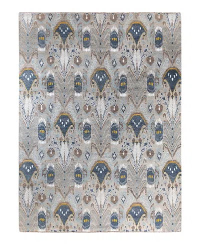 Bloomingdale's Indo Ikat M6194 Area Rug, 9'2 X 12'3 In Gray
