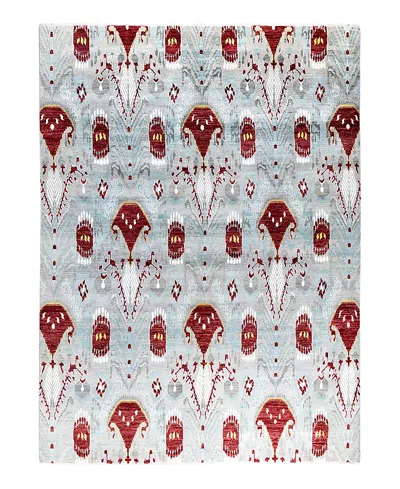 Bloomingdale's Indo Ikat M6234 Area Rug, 9'1 X 12'4 In Gray