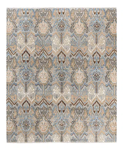 Bloomingdale's Indo Ikat M6522 Area Rug, 8'1 X 8'4 In Gray