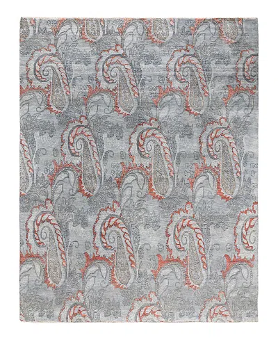 Bloomingdale's Indo Ikat M6667 Area Rug, 7'10 X 9'10 In Gray