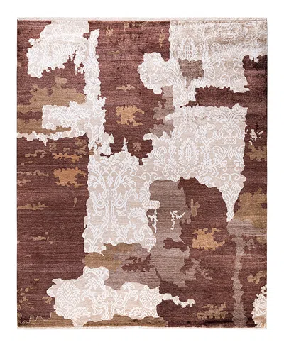 Bloomingdale's Indo Ikat M6724 Area Rug, 8'1 X 9'10 In Brown