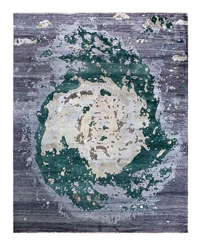 Bloomingdale's Indo Ikat M7079 Area Rug, 8' X 9'10 In Black