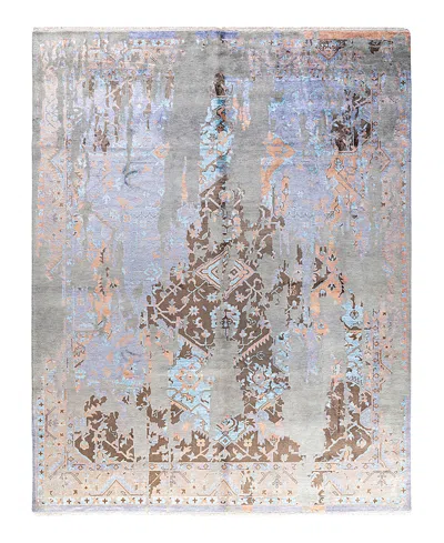 Bloomingdale's Indo Ikat M7101 Area Rug, 8'1 X 10'2 In Gray
