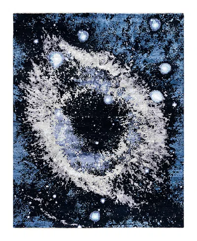 Bloomingdale's Indo Ikat M7124 Area Rug, 8'2 X 10' In Black