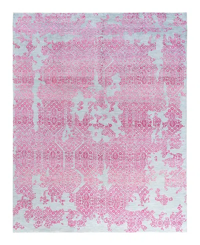 Bloomingdale's Indo Ikat M7161 Area Rug, 7'10 X 9'10 In Gray