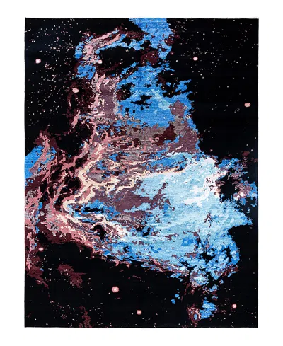 Bloomingdale's Indo Ikat M7218 Area Rug, 9'2 X 12'3 In Black