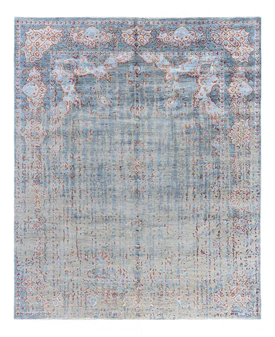 Bloomingdale's Indo Ikat M7227 Area Rug, 8'1 X 9'9 In Gray